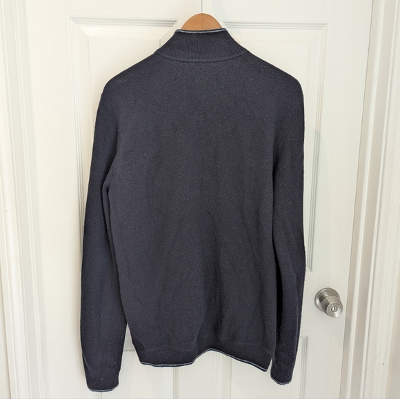 Ted Baker Zip Front Cardigan Wool Blend Men's Size 4 - Picture 2 of 7